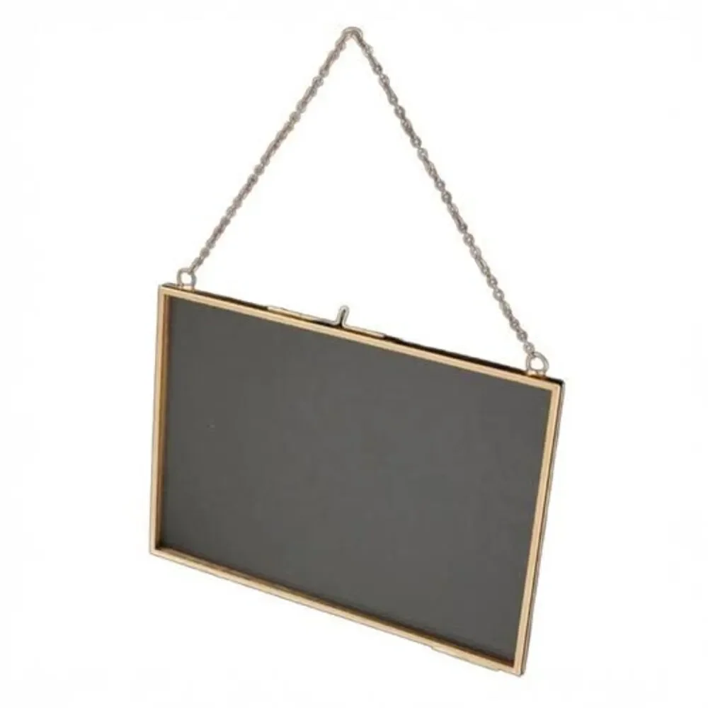 Industrial Style Glass Double-Sided Wall-Hanging Frame | 12X8